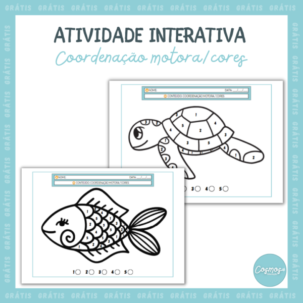 Atividade Interativa - Coordenação motora-cores