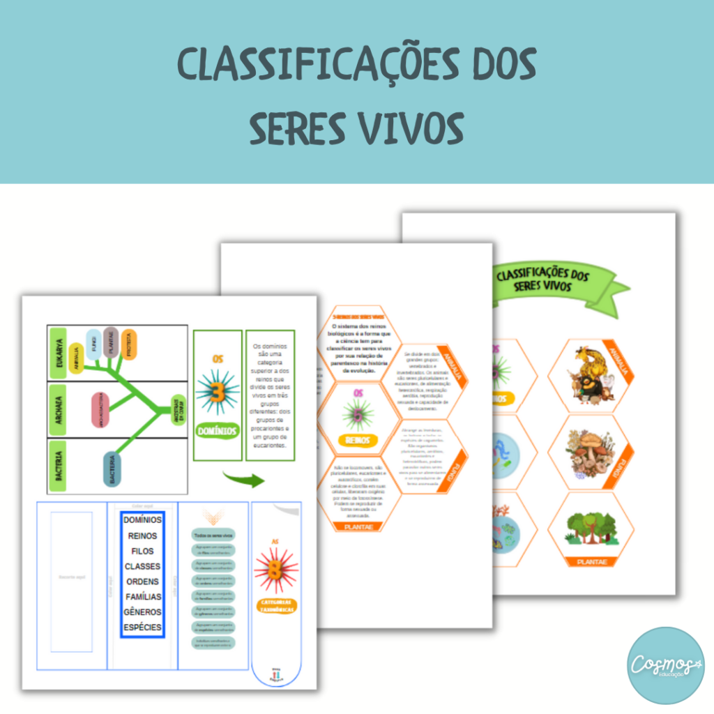 Classificações dos seres vivos - Cosmos Educação